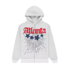 Sp5der Atlanta Full Zip Hoodie Heather Grey