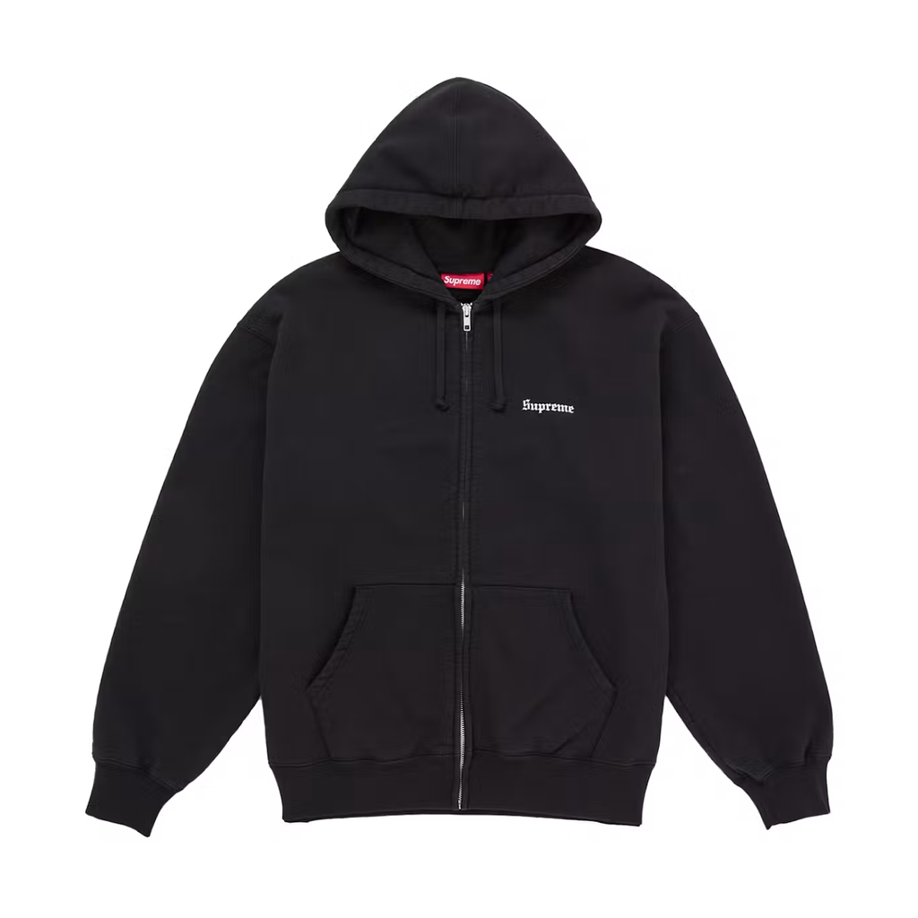 Supreme Paris Is Burning Zip Up Hooded Sweatshirt