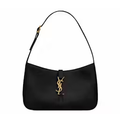Saint Laurent Le 5 A 7 Hobo Bag In Smooth Leather Noir