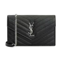 Saint Laurent Cassandra Chain Shoulder Bag Black