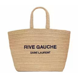 Saint Laurent Rive Gauche Supple Raffia Tote Bag