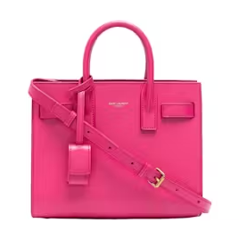 Saint Laurent Sac de Jour Tote Bag Nano Fuchsia