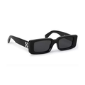 OFF-WHITE Arthur Rectangle Sunglasses Black/Dark Grey