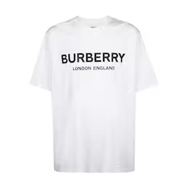 Burberry Logo Print  T-Shirt White