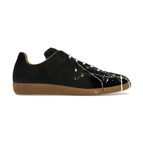 Maison Margiela Paint Replica German Army Trainer Gat Black