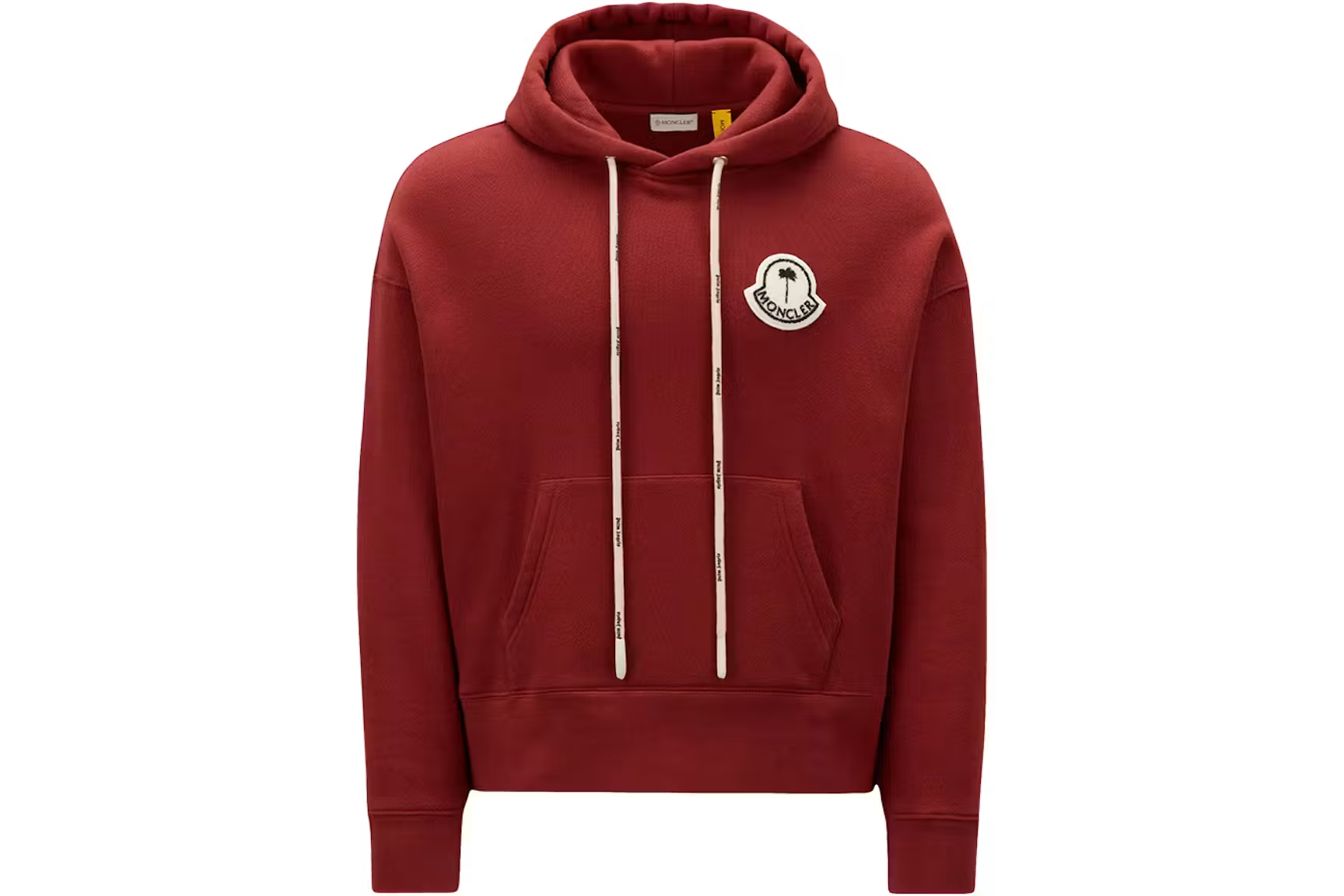 Moncler x Palm Angels Logo Hoodie Burgundy
