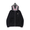 BAPE X Lacoste Aligator Full Zip Hoodie Black