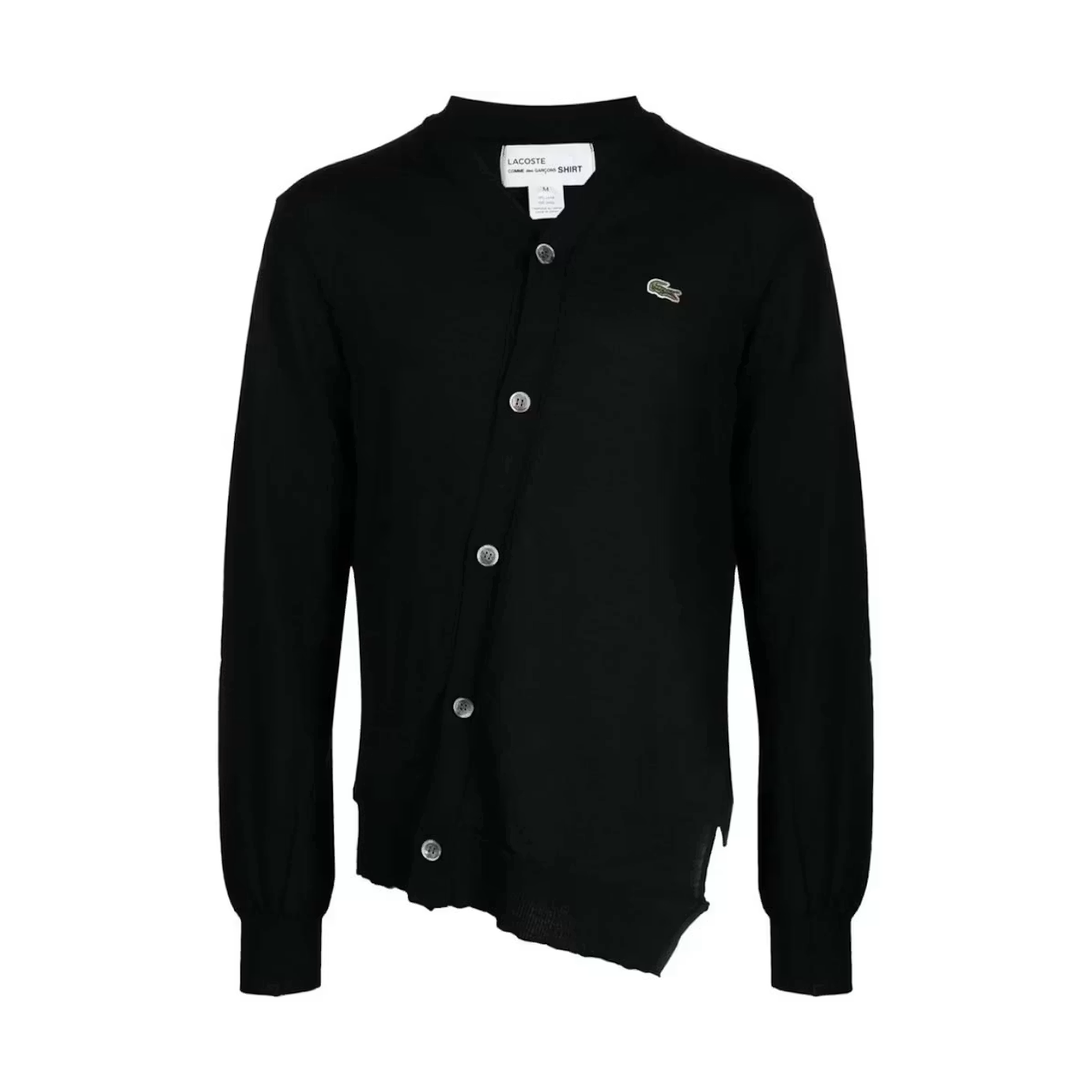 Comme des Garcons x Lacoste Small Logo Cardigan Black
