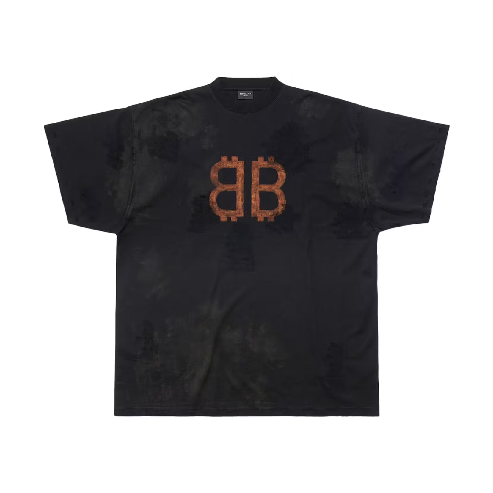 Balenciaga Crypto Oversized T-shirt Black Faded