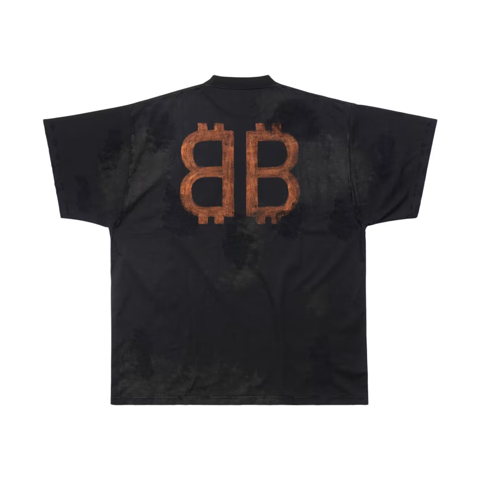 Balenciaga Crypto Oversized T-shirt Black Faded