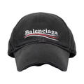 Balenciaga Political Campaign Distressed Cap Grey/Multi