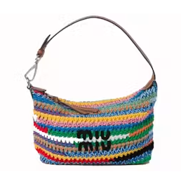 Miu Miu Crochet Pouch Multicolor