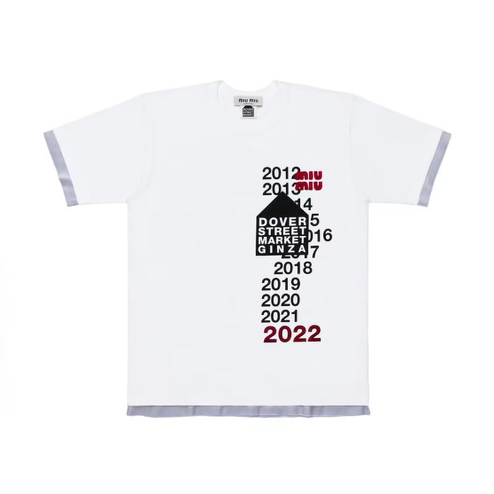 Miu Miu x Dover Street Market Ginza  10th Anniversary Tee White