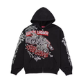 Supreme Monster Jam Grave Digger Zip Up Hooded Sweatshirt Black