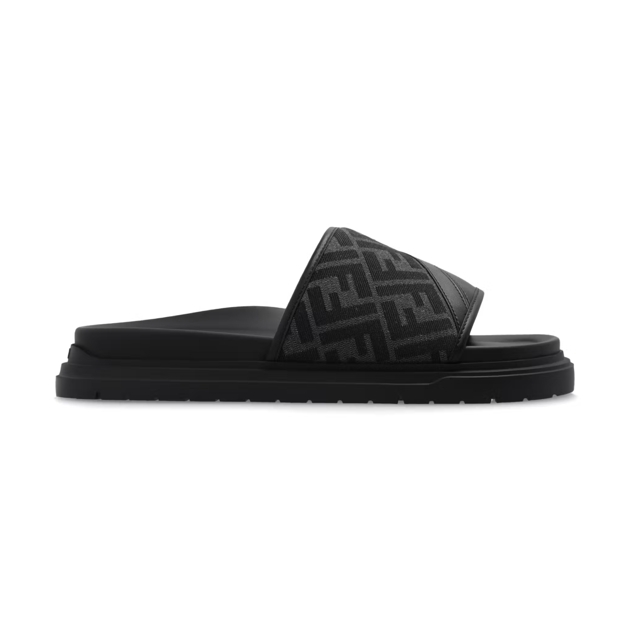Fendi Diagonal Slide Black