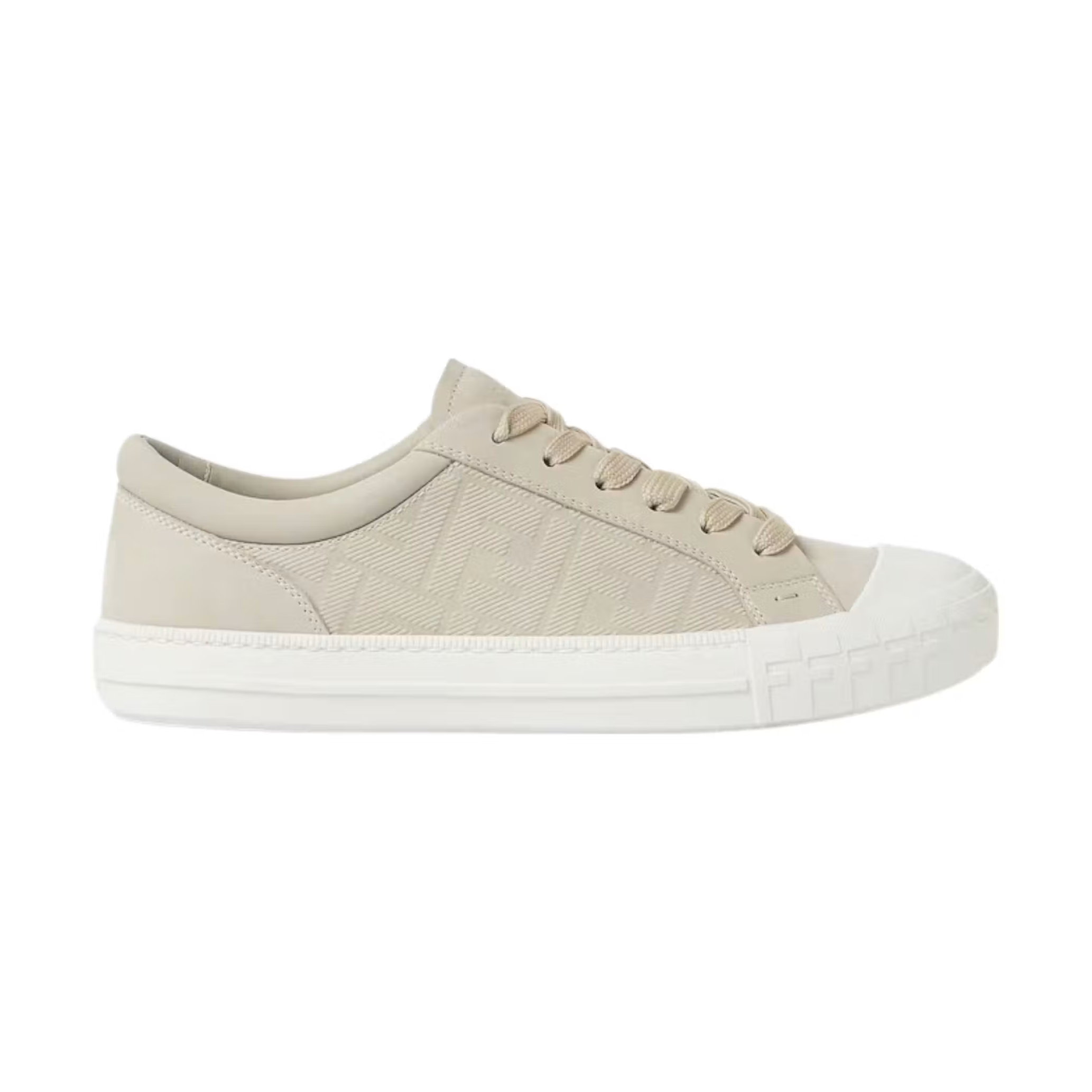 Fendi Domino Beige Nubuck Leather