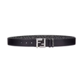 Fendi by Marc Jacobs FF Reversible Belt Black Leather