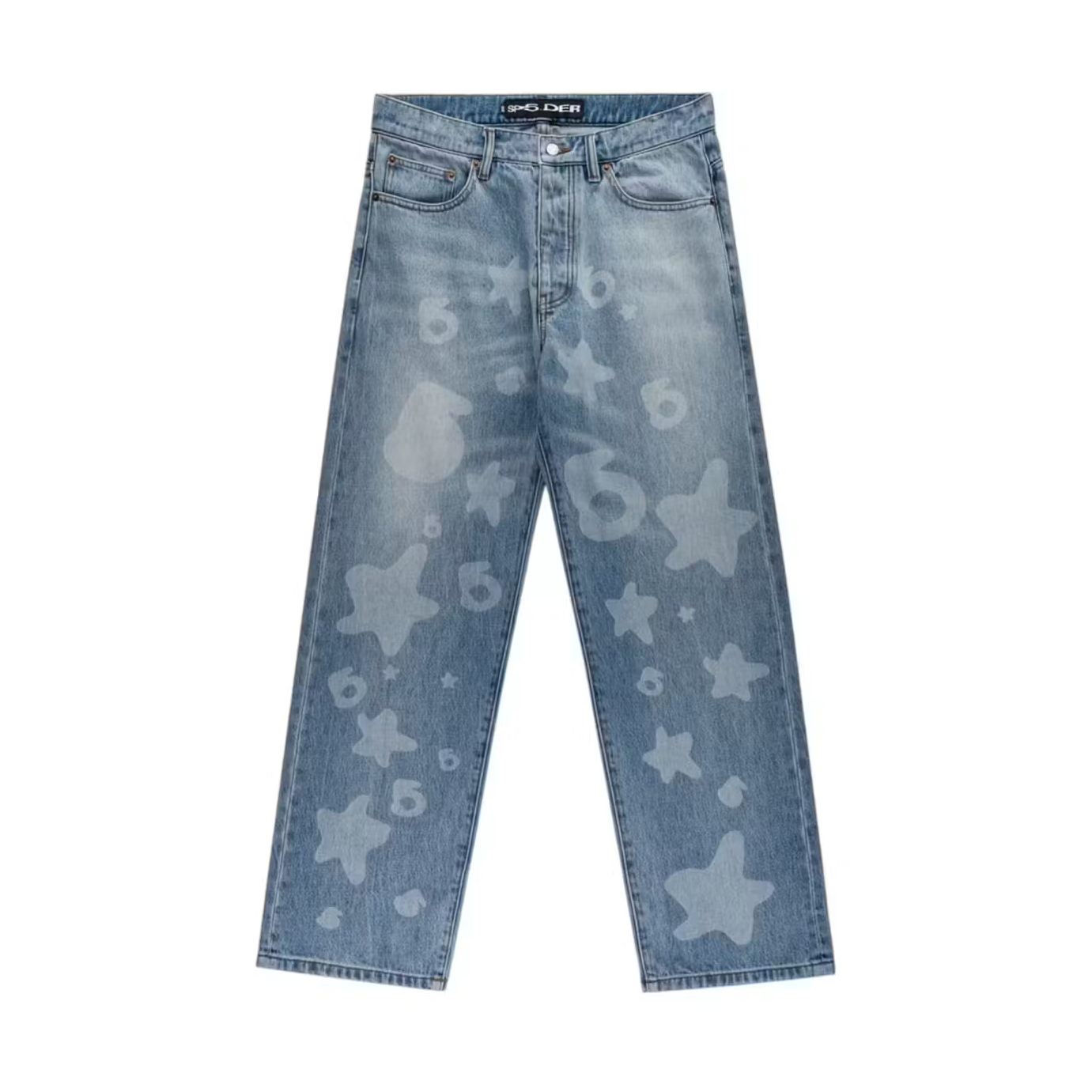 Sp5der Beluga Denim Light Blue Wash