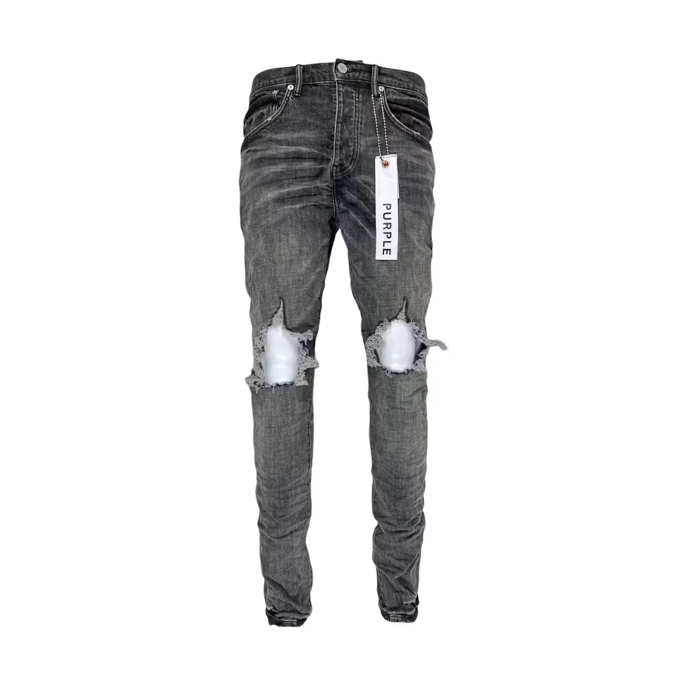 Purple Brand Grey Dirty Blowout Jean Black