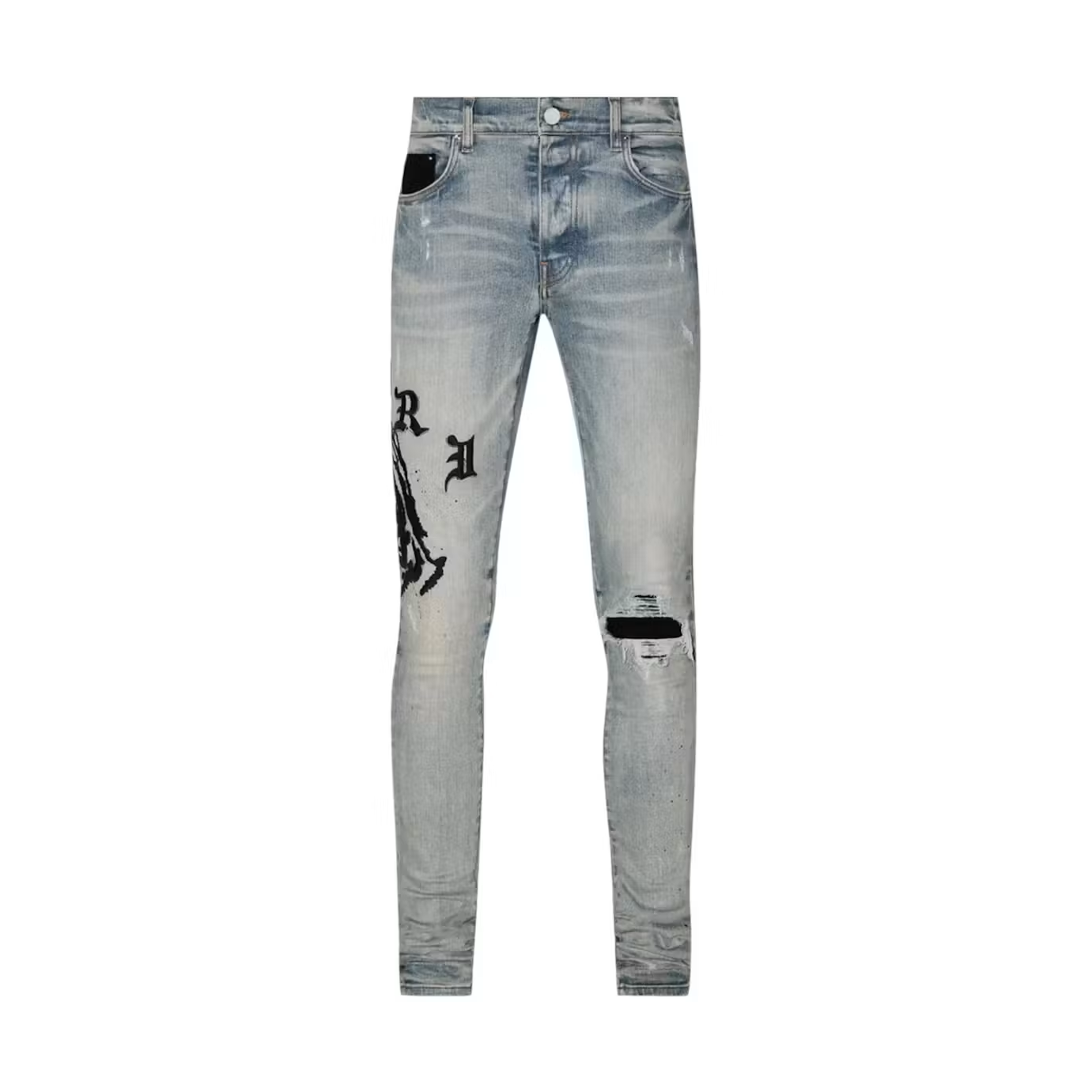 AMIRI x Wes Lang Reaper Logo Jean Clay Indigo