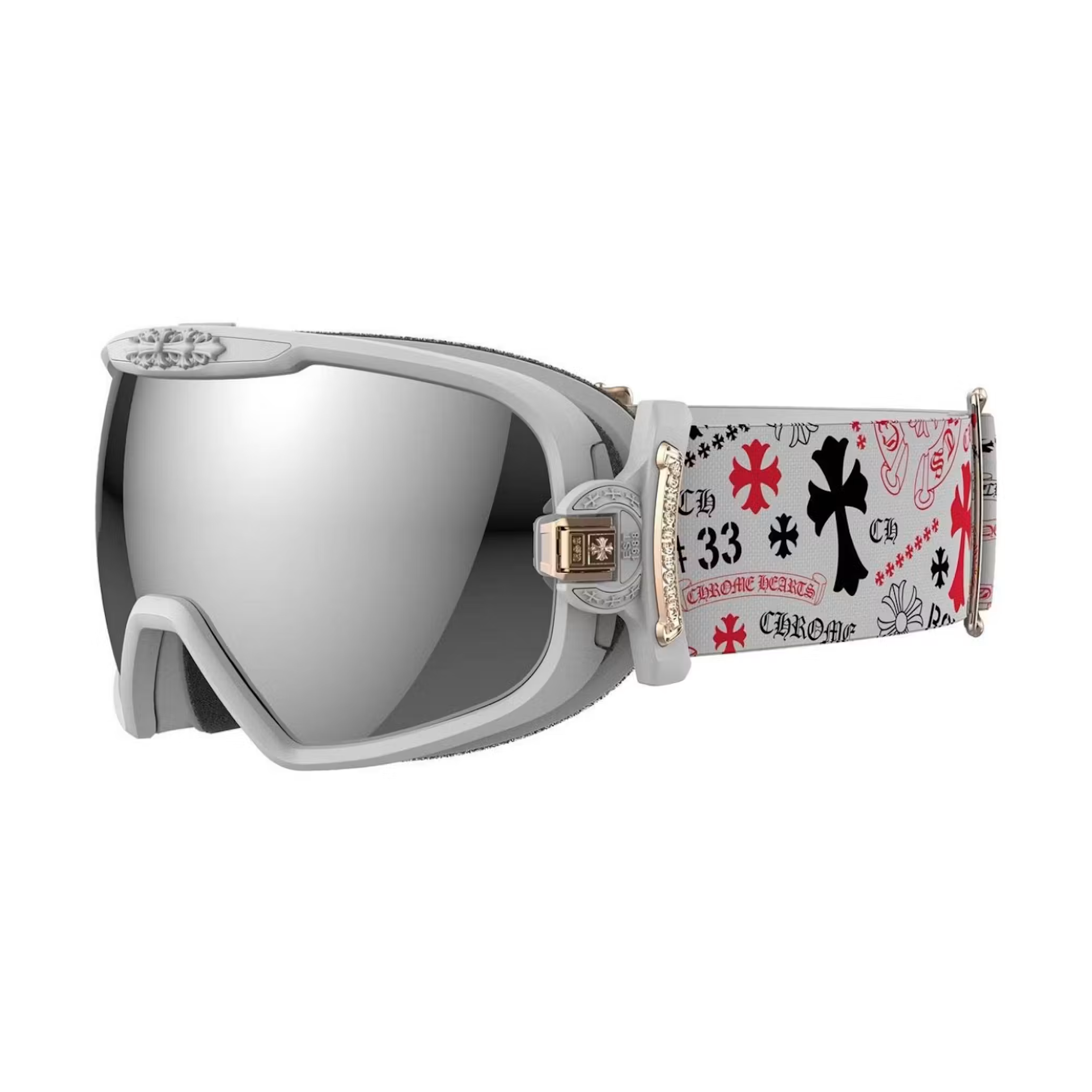 Chrome Hearts Snow Goggles White