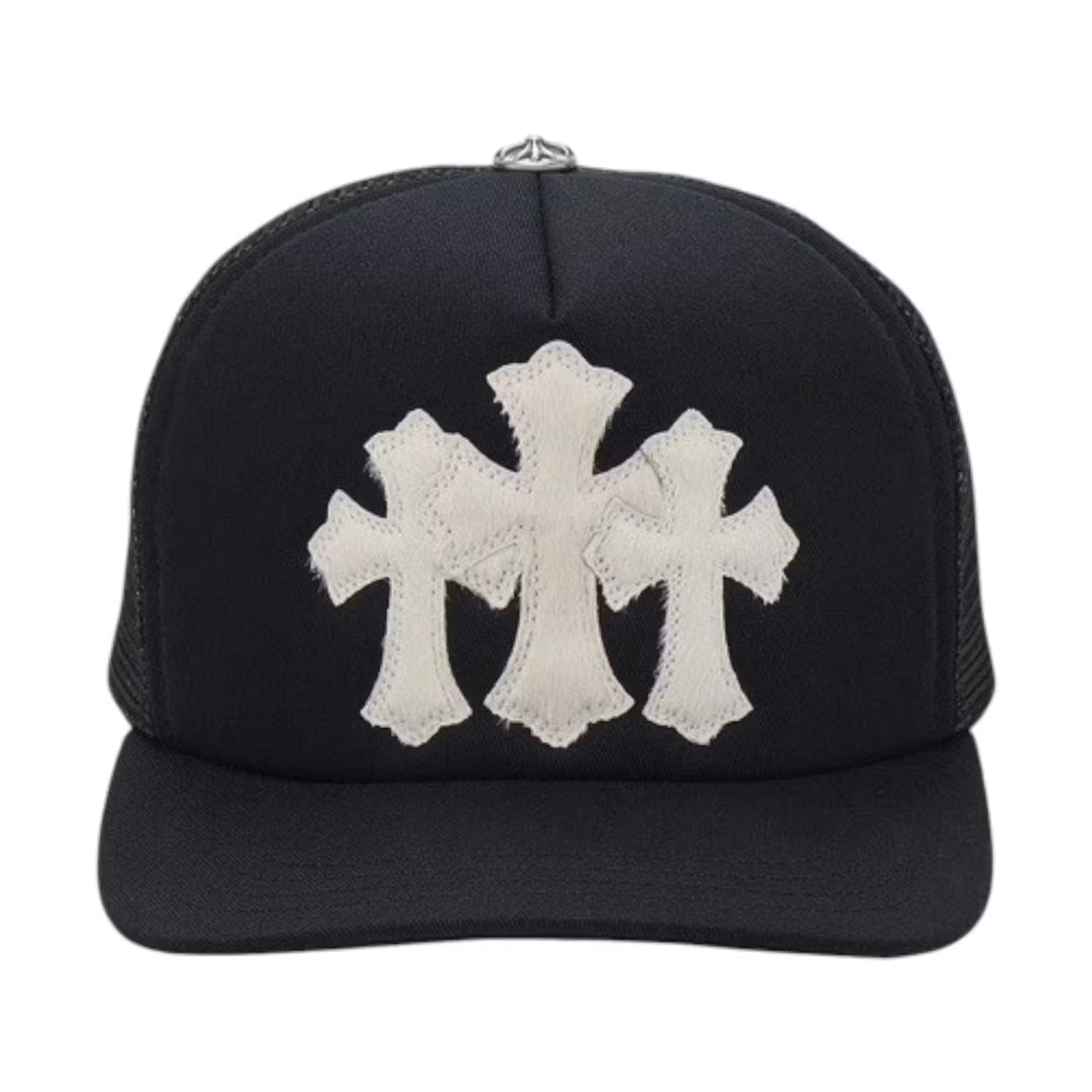 Chrome Hearts White Cemetery Cross CH Trucker Hat