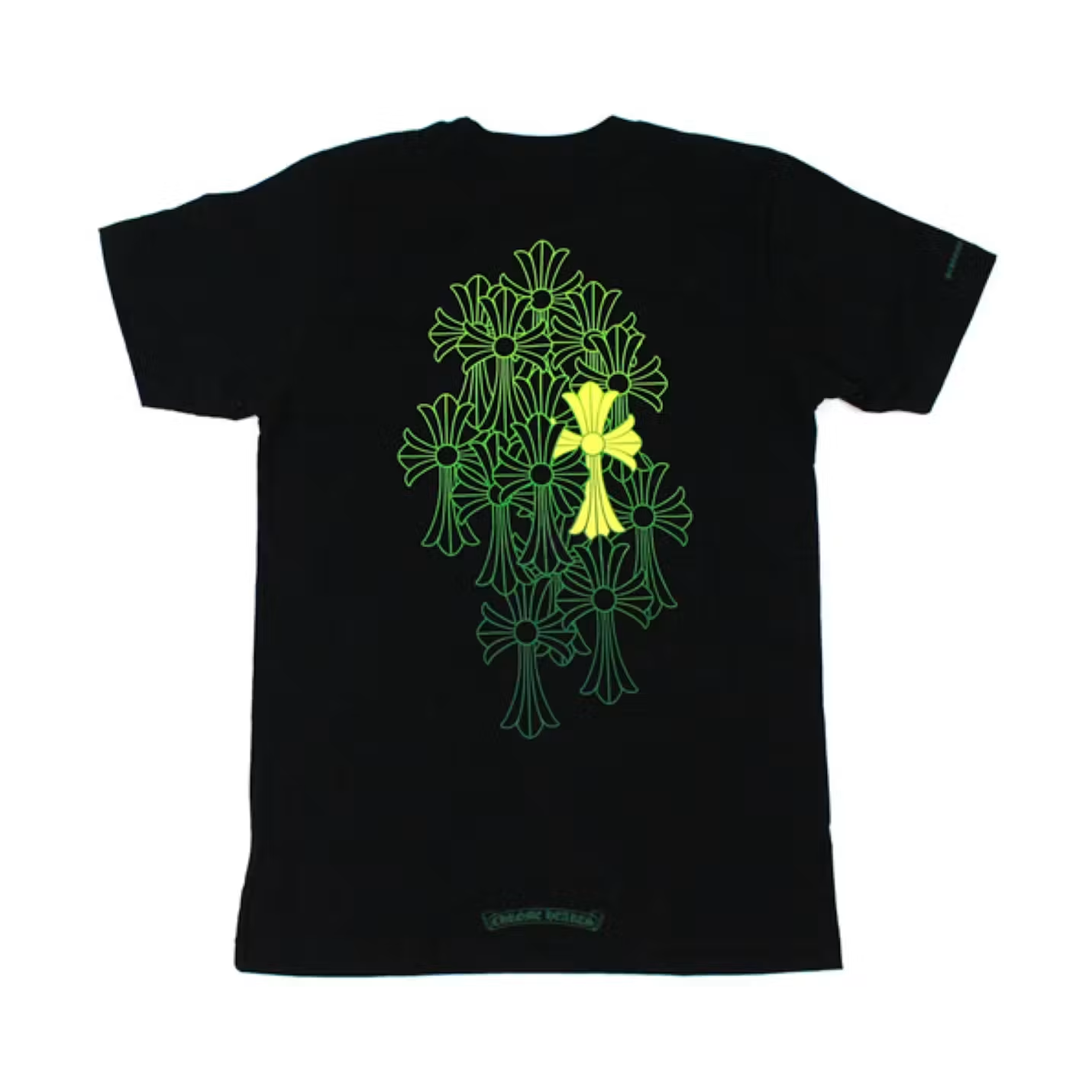 Chrome Hearts Cemetery T-shirt Black/Yellow/Green