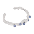 Givenchy Tisted Crystal Embellished Bracelet Off White