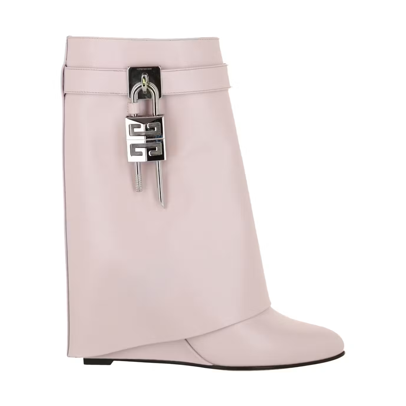 Givenchy Shark Lock Ankle Boots Light Pink