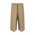 Givenchy Pleated Chino Shorts Beige