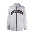 Givenchy Logo Zip Hoodie Jacket Grey/Black