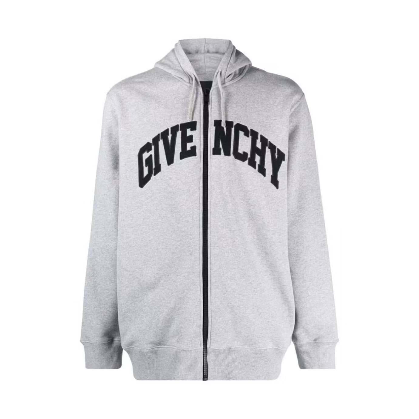 Givenchy Logo Zip Hoodie Jacket Grey/Black