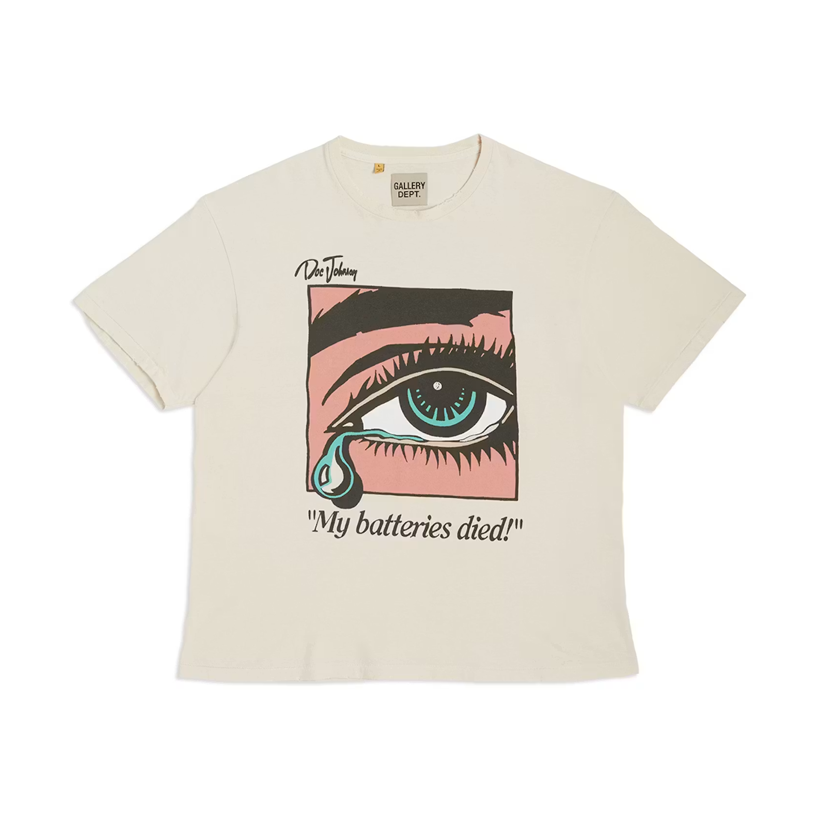 Gallery Dept. Dead Batteries Tee Antique White