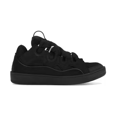 Lanvin Leather Curb Triple Black