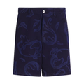 Lanvin Floral Print Shorts Blue