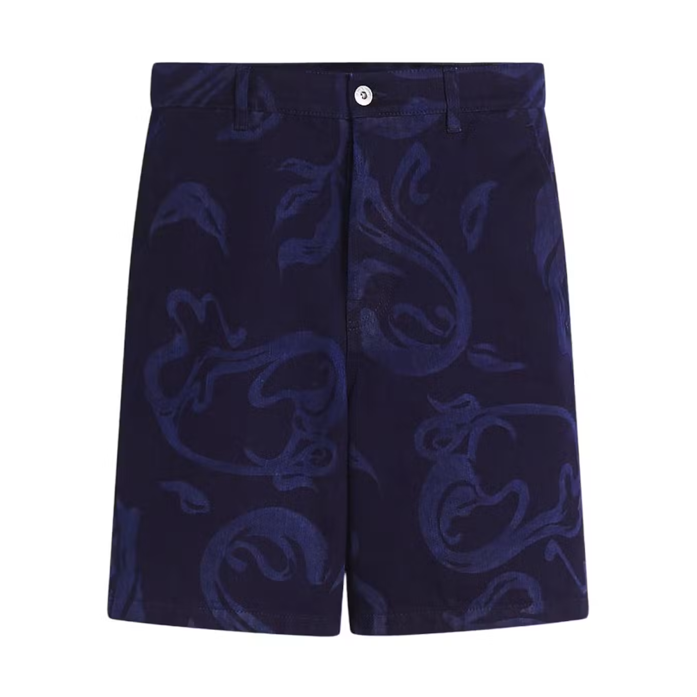 Lanvin Floral Print Shorts Blue