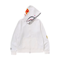 BAPE 2nd Shark Full Zip Hoodie White