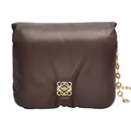 LOEWE Puffer Goya Shoulder Bag Dark Chocolate
