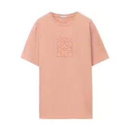 LOEWE Relaxed Fit T-shirt In Cotton Peach Bloom