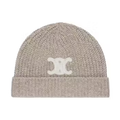 Celine Cashmere Embroidered Triomphe Beanie