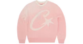Corteiz C Star Gradient Mohair Knit Sweater Pink