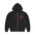 Corteiz x Slaughter Gang 21 Savage Zip Up Hoodie Black