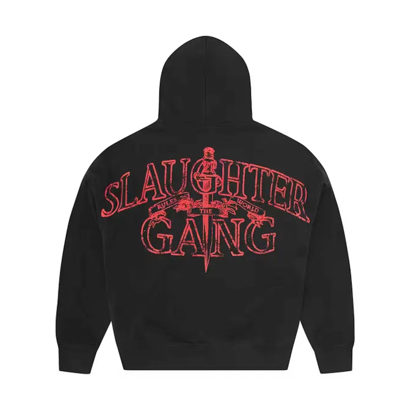 Corteiz x Slaughter Gang 21 Savage Zip Up Hoodie Black