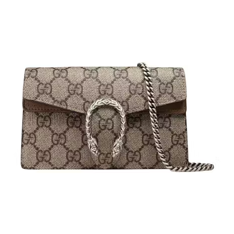 Gucci Dionysus GG Supreme Super Mini Bag Taupe