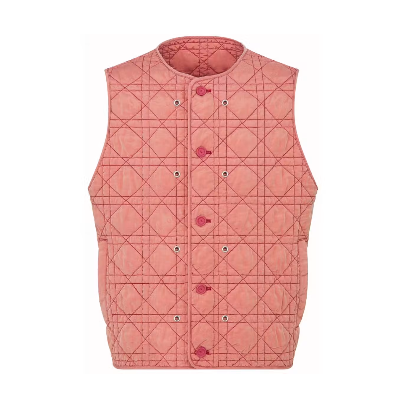 Dior x Stone Island Wool-Blend Knit Jacket Red