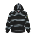Supreme Stone Island Warp Stripe Hooded Sweatshirt Black