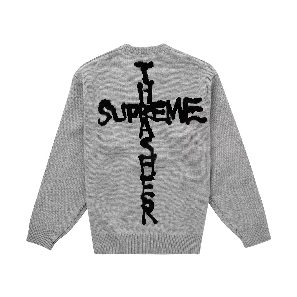 Supreme Thrasher Sweater Heather Grey