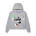 Purple Brand French Terry Hoodie Grey