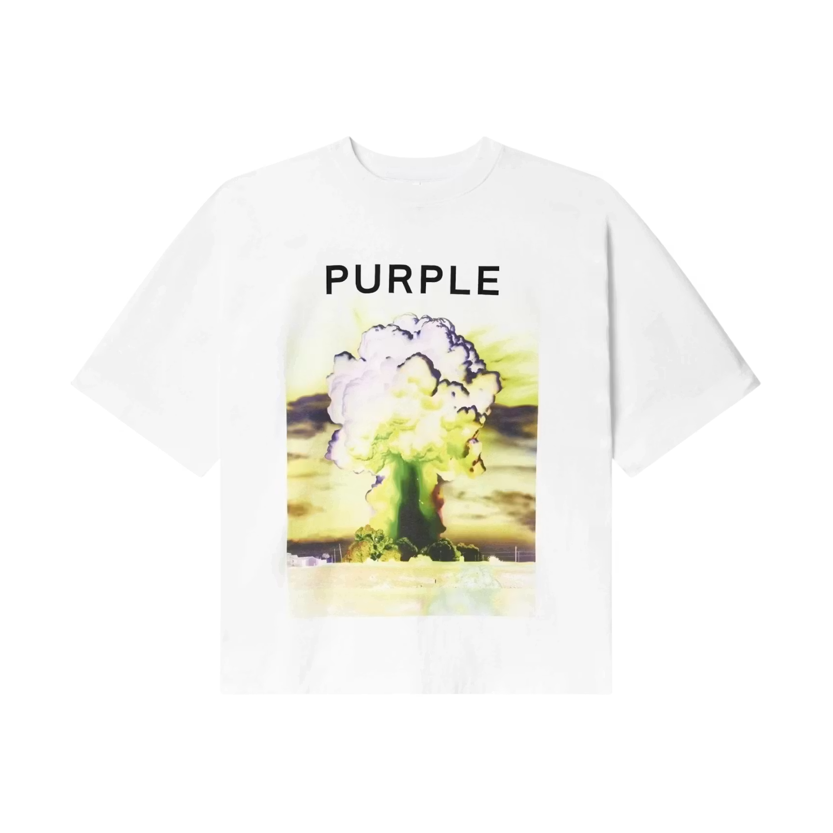 Purple Brand  Textured Jersey White
