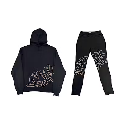 Syna Slice Tracksuit Black/Rose Gold